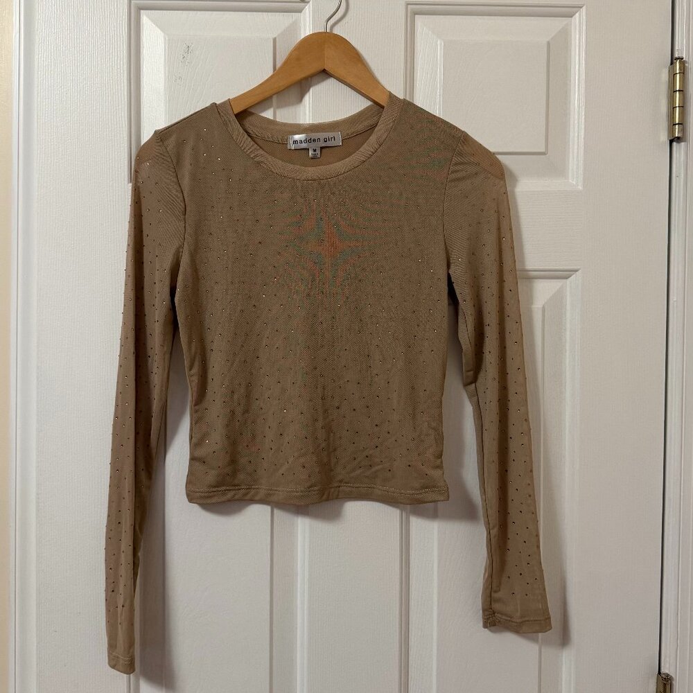 Madden Girl Women's Tan and Brown Top